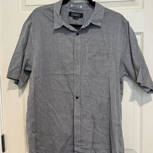 Ezekiel Charcoal Casual Button Down Shirt